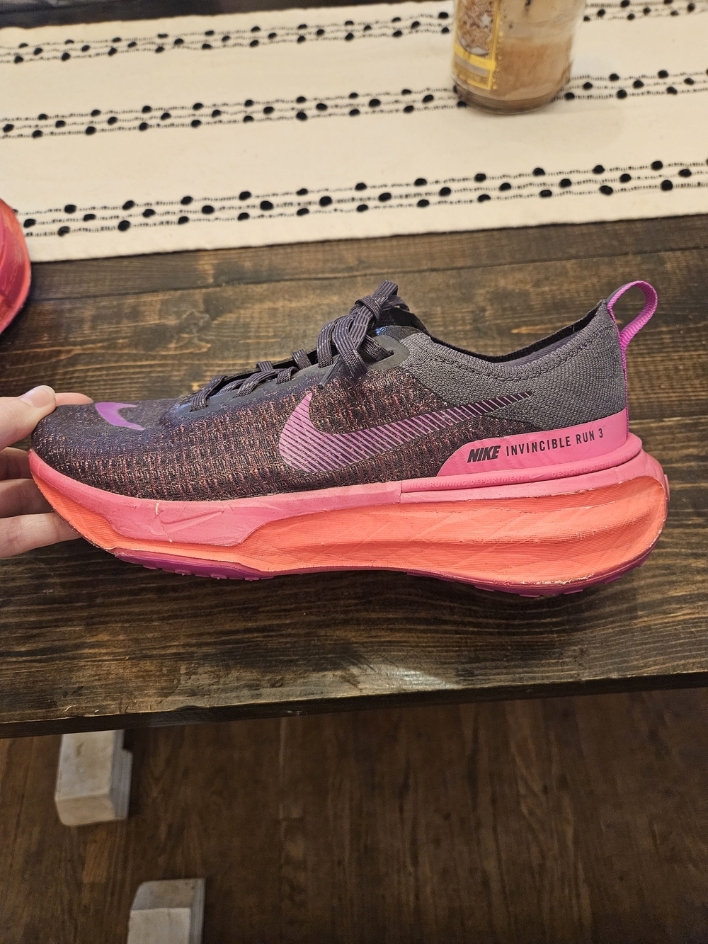 Nike Invincible Run 3 Women's Running Shoe - Purple with Pink Accents
